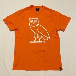 Ovo Orange Tshirt Men’s Size Small Owl Shirt